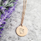 Cat Silhouette Disc Necklace Stamped Necklaces La Vie Bien Cat Silhouette Disc Necklace