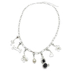 Cat silver charm by Alegria Accessories Inc