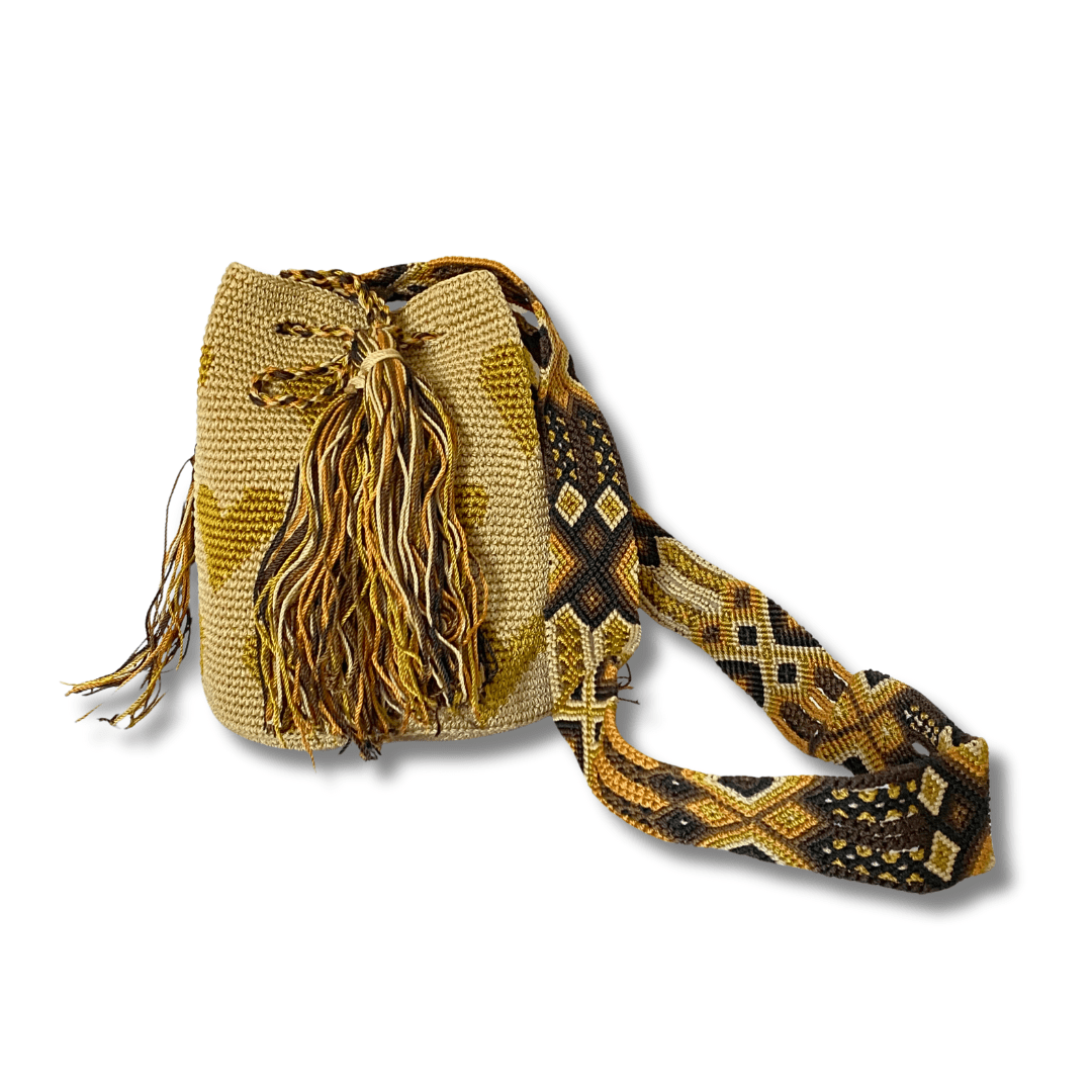 Catalina Hearts Crochet Cross - Body Bag One of a Kind - Mexico Bags La Vie Bien Catalina Hearts Crochet Cross - Body Bag One of a Kind - Mexico