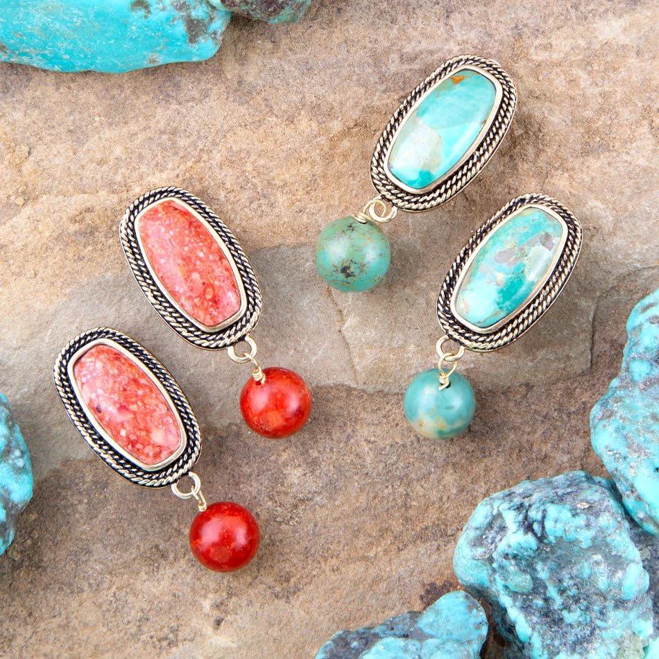 Catalina Orange Sponge Coral Golden Clip-On Earrings by Barse Jewelry