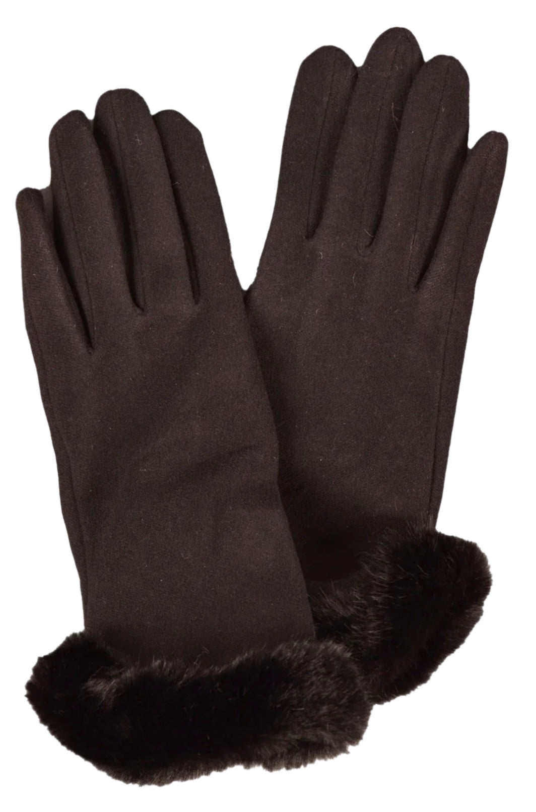 Catherine Lillywhite's Faux Fur Trimmed Gloves by The Strawberry Shop