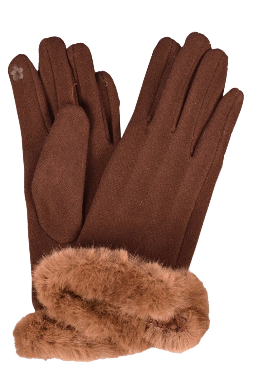 Catherine Lillywhite's Faux Fur Trimmed Gloves by The Strawberry Shop