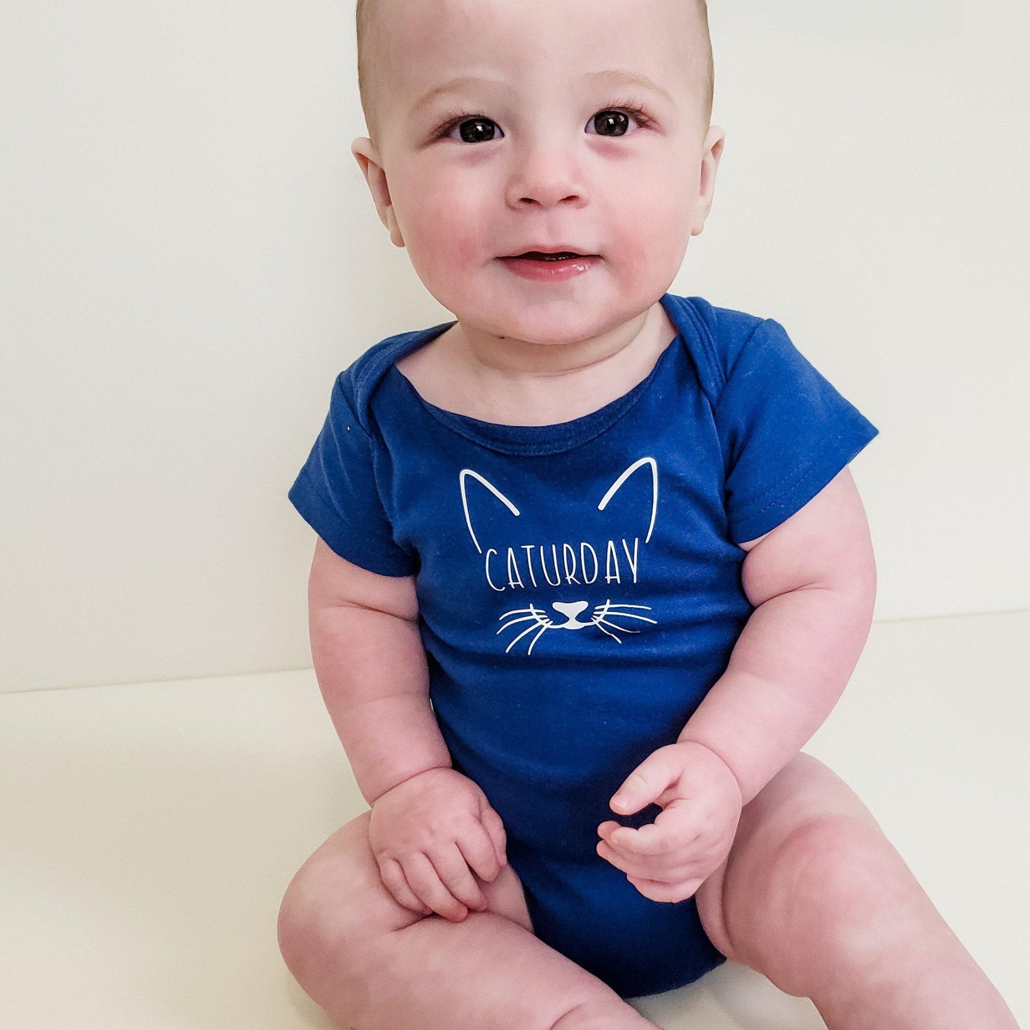 CATURDAY Short Sleeve Baby Bodysuit OR Toddler Tee Kids' Clothes La Vie Bien CATURDAY Short Sleeve Baby Bodysuit OR Toddler Tee