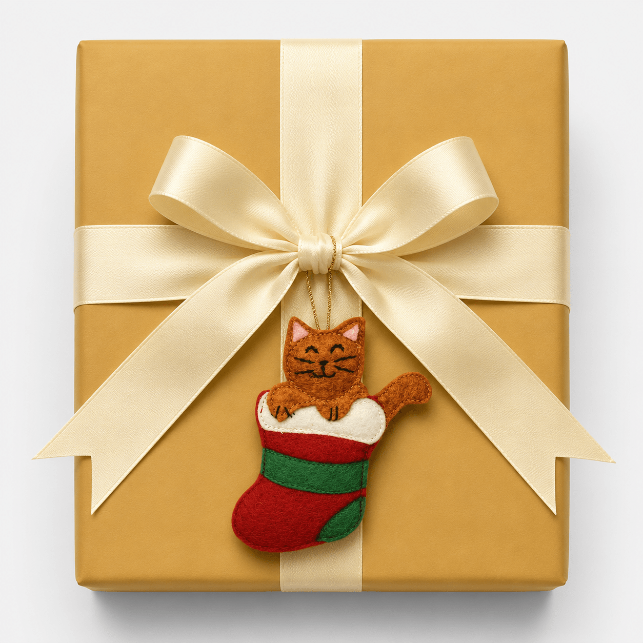 Caught in the Stocking Cat Ornament Holiday La Vie Bien Caught in the Stocking Cat Ornament