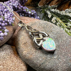 Cayla Opal Celtic Knot Necklace Pendant La Vie Bien Cayla Opal Celtic Knot Necklace