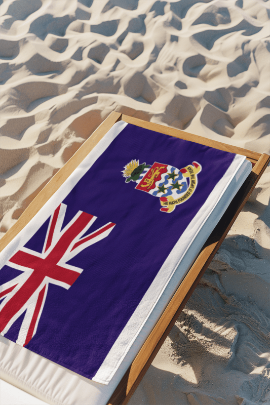 Cayman Islands Flag Beach Towel Beach Towel (Generic Brand) La Vie Bien Cayman Islands Flag Beach Towel