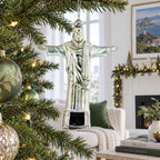 Christ the Redeemer, Rio De Janeiro, Brazil Glass Christmas Ornament