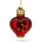 Elegant Perfume Bottle Glass Christmas Ornament