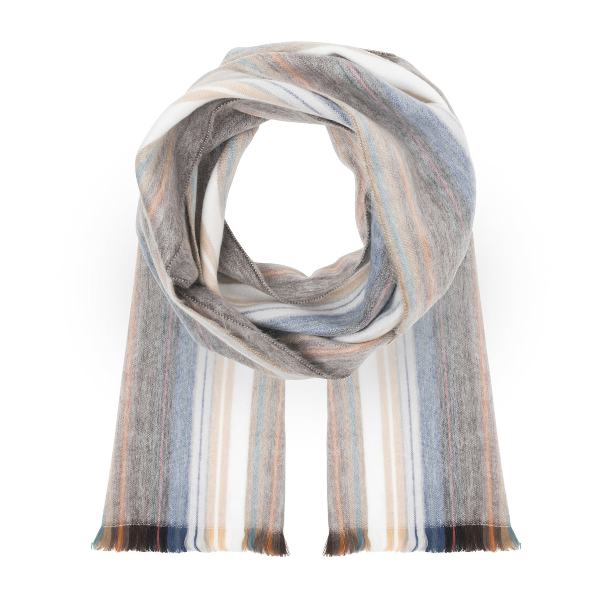 Alpaca Scarf (Neutral Multi-Stripe)