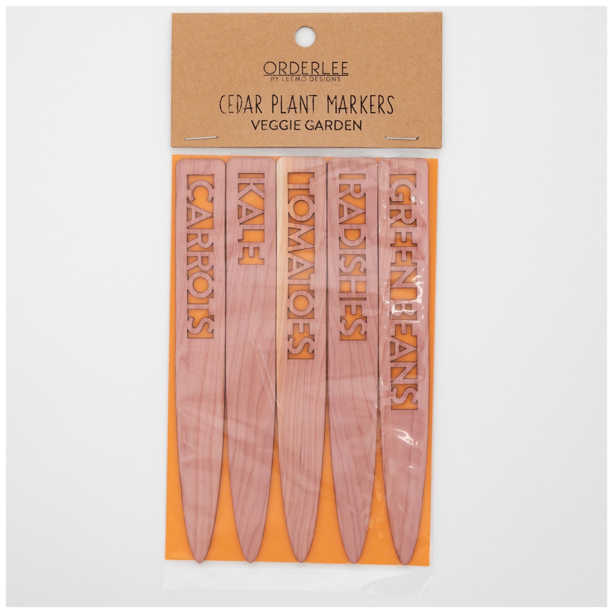 Cedar Plant Markers - Set of 5 Patio & Garden Accessories La Vie Bien Cedar Plant Markers - Set of 5