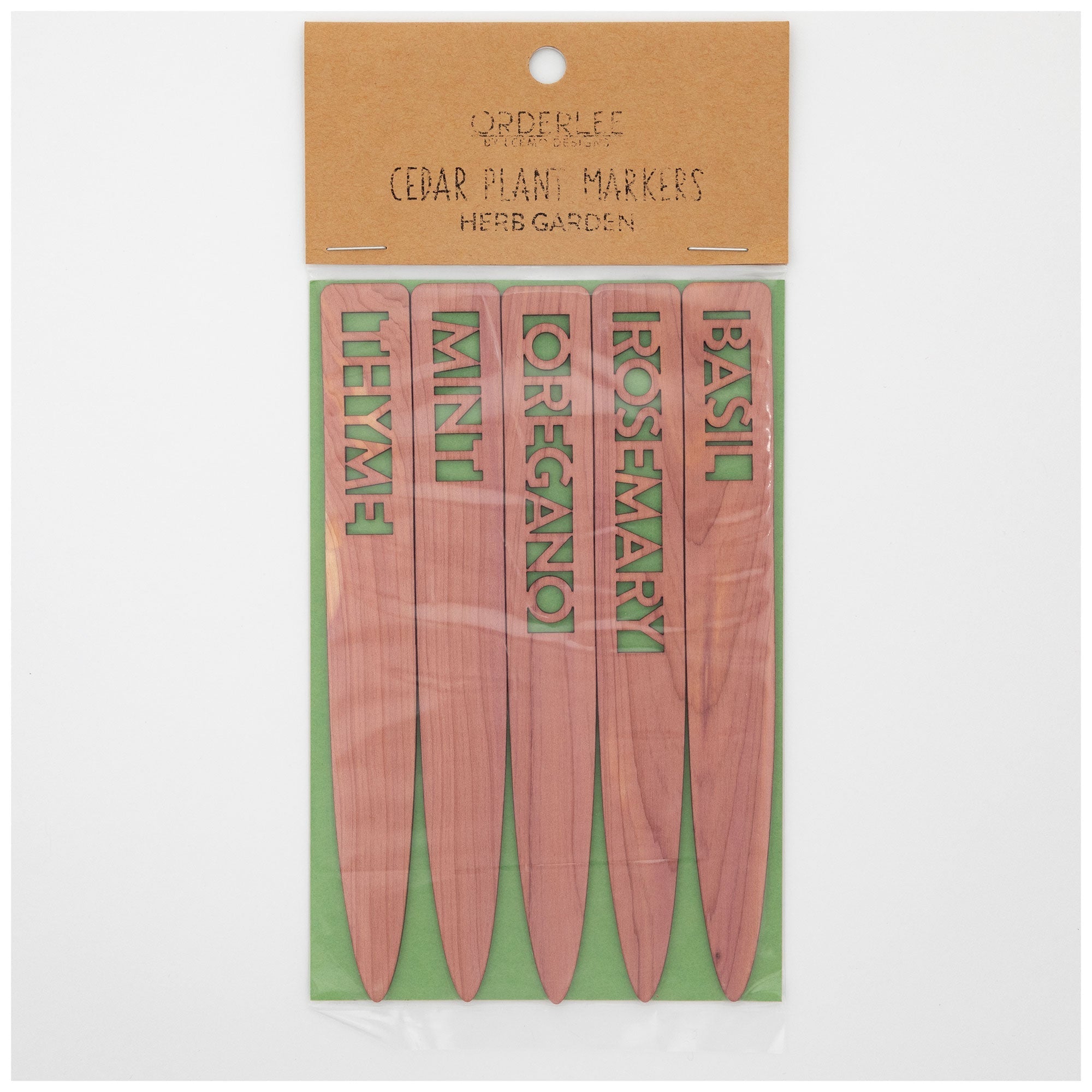 Cedar Plant Markers - Set of 5 Patio & Garden Accessories La Vie Bien Cedar Plant Markers - Set of 5