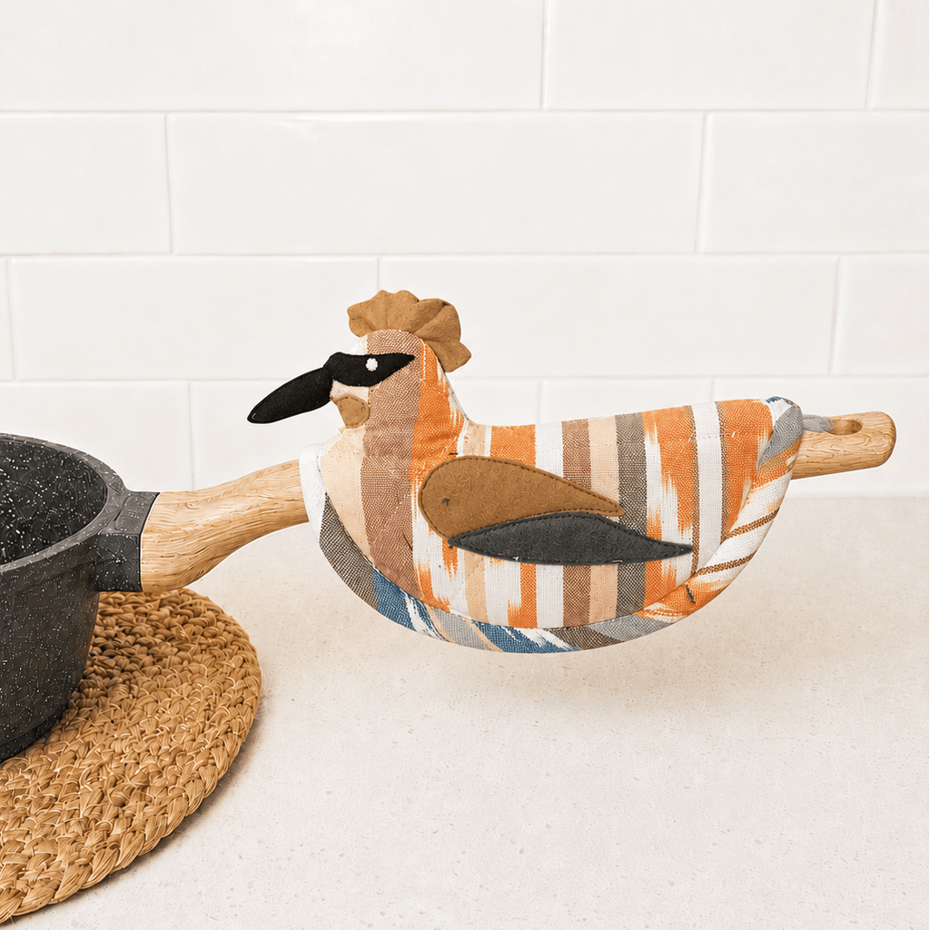 Cedar Waxwing Pot Holder Kitchen-Linens La Vie Bien Cedar Waxwing Pot Holder