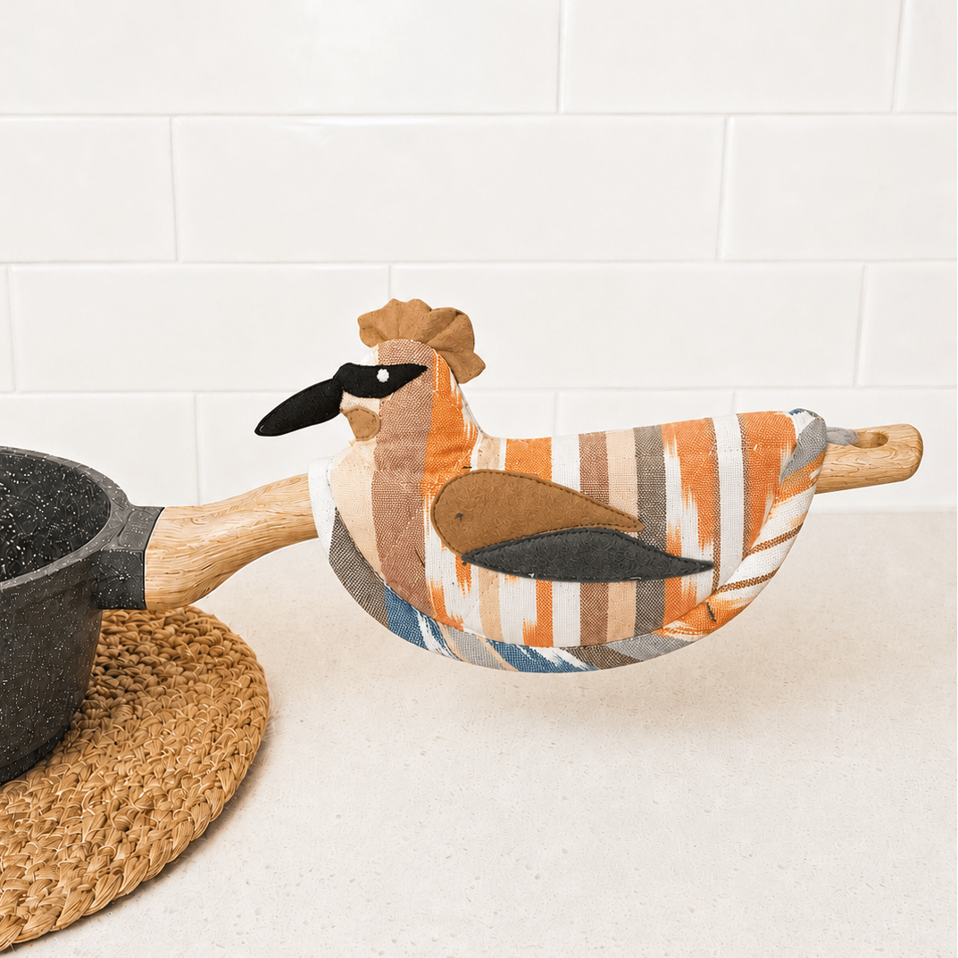Cedar Waxwing Pot Holder Kitchen-Linens La Vie Bien Cedar Waxwing Pot Holder