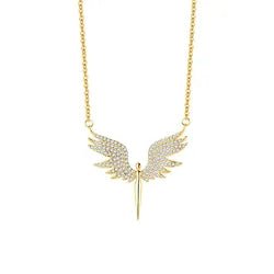 Celestial Guardian Angel Wing Necklace necklace La Vie Bien Celestial Guardian Angel Wing Necklace