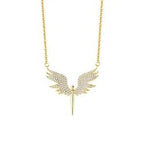 Celestial Guardian Angel Wing Necklace necklace La Vie Bien Celestial Guardian Angel Wing Necklace