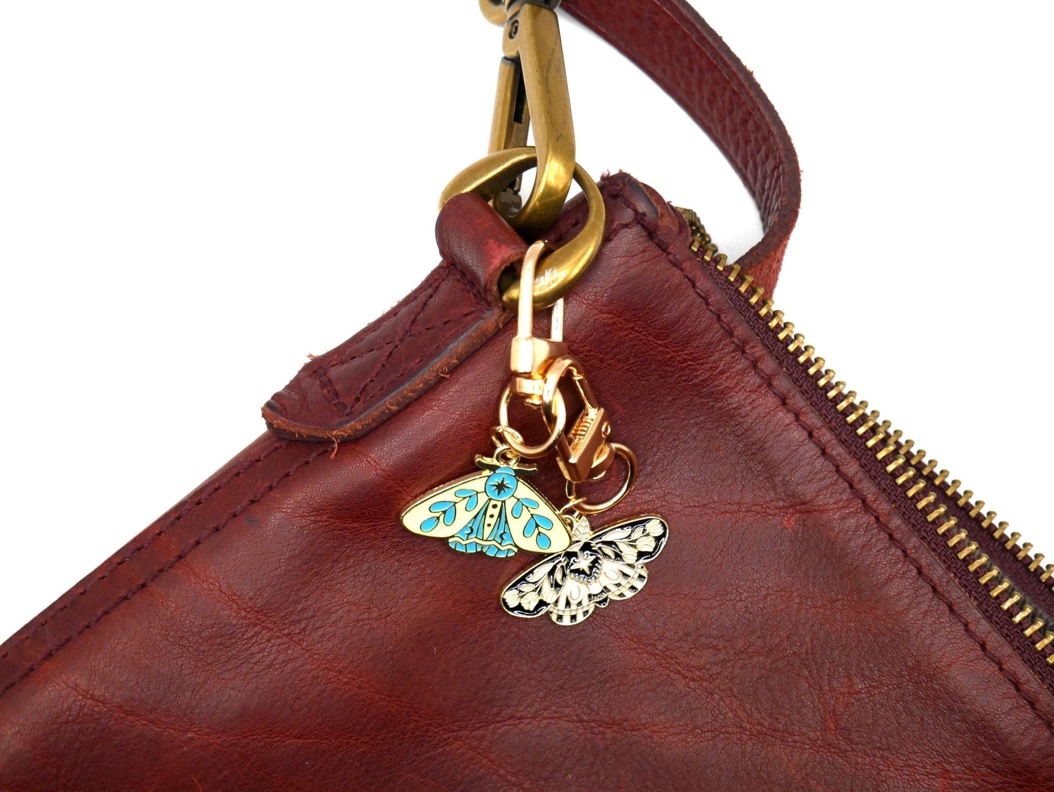 Celestial Moth Metal Keychain and Bag Charm by Why Begin