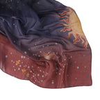 Celestial Sun & Galaxy Print Ombre Hijab Scarf(MH242) La Vie Bien Celestial Sun & Galaxy Print Ombre Hijab Scarf(MH242)