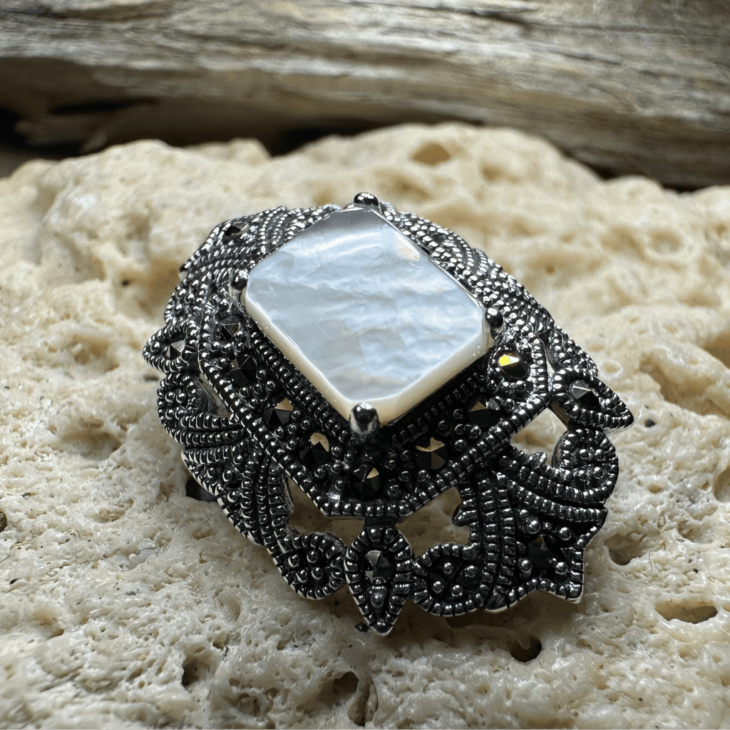 Cella Celtic Marcasite Brooch in Sterling Silver Brooch La Vie Bien Cella Celtic Marcasite Brooch in Sterling Silver