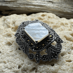 Cella Celtic Marcasite Brooch in Sterling Silver Brooch La Vie Bien Cella Celtic Marcasite Brooch in Sterling Silver