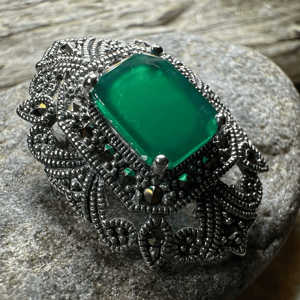 Cella Celtic Marcasite Brooch in Sterling Silver Brooch La Vie Bien Cella Celtic Marcasite Brooch in Sterling Silver