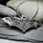 Celtic Bat Pewter Necklace Pendant La Vie Bien Celtic Bat Pewter Necklace