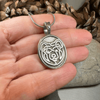 Celtic Bear Pewter Necklace Pendant La Vie Bien Celtic Bear Pewter Necklace