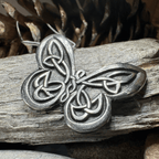 Celtic Butterfly Pewter Necklace Pendant La Vie Bien Celtic Butterfly Pewter Necklace