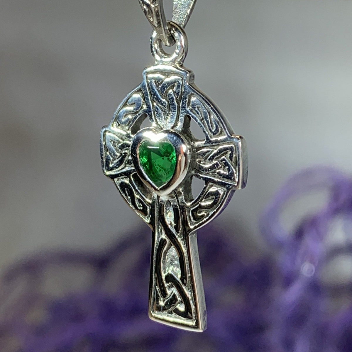 Celtic Cross Heart Necklace Pendant La Vie Bien Celtic Cross Heart Necklace