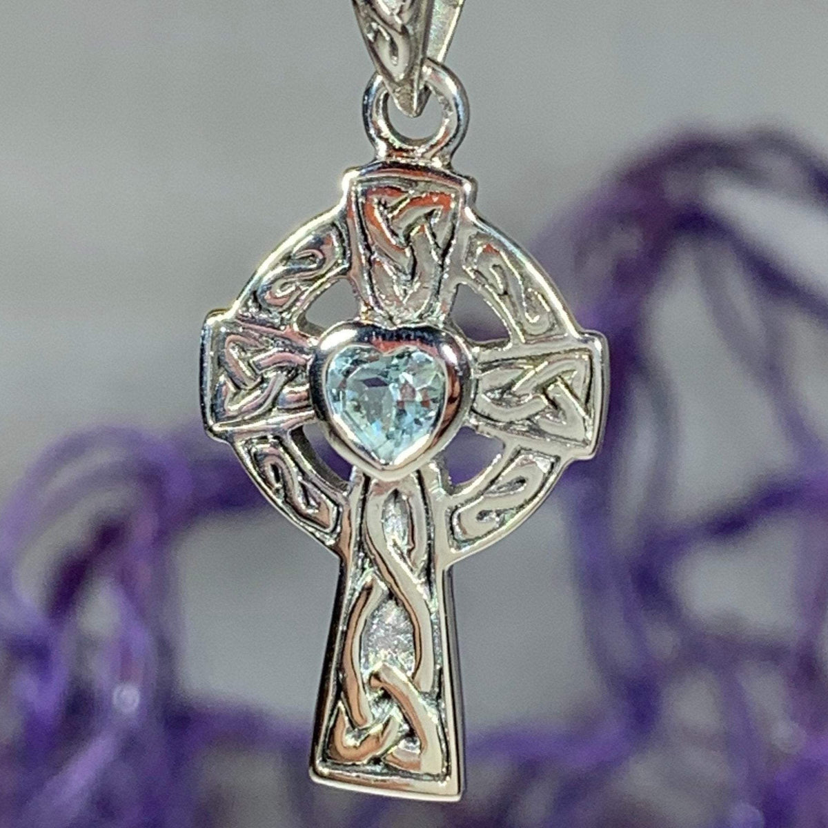 Celtic Cross Heart Necklace Pendant La Vie Bien Celtic Cross Heart Necklace