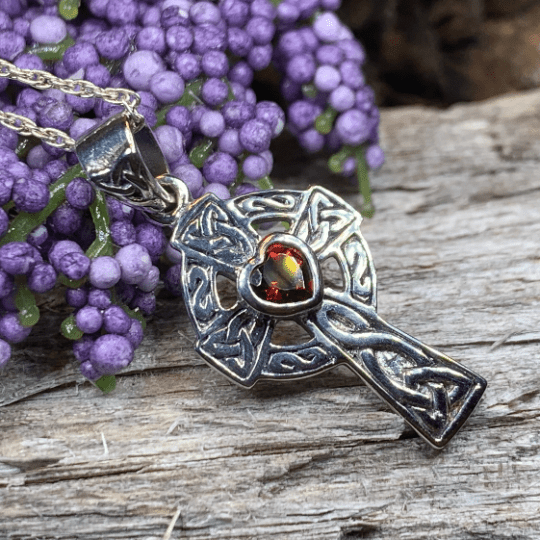 Celtic Cross Heart Necklace Pendant La Vie Bien Celtic Cross Heart Necklace