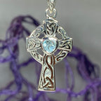 Celtic Cross Heart Necklace Pendant La Vie Bien Celtic Cross Heart Necklace