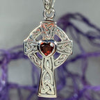 Celtic Cross Heart Necklace Pendant La Vie Bien Celtic Cross Heart Necklace