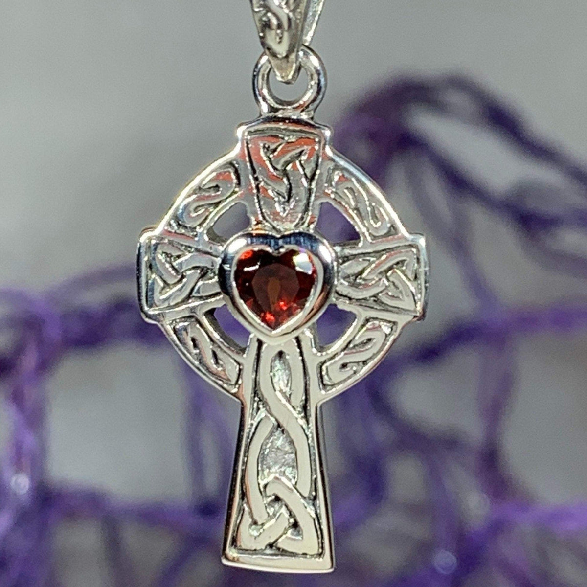 Celtic Cross Heart Necklace Pendant La Vie Bien Celtic Cross Heart Necklace