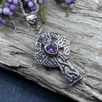 Celtic Cross Heart Necklace Pendant La Vie Bien Celtic Cross Heart Necklace