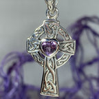 Celtic Cross Heart Necklace Pendant La Vie Bien Celtic Cross Heart Necklace