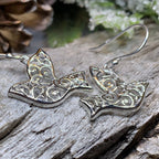 Celtic Dove Earrings - Scotland Jewelry Dangle Earrings La Vie Bien Celtic Dove Earrings - Scotland Jewelry