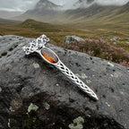 Celtic Dragon Crystal Kilt Pin - Handmade in Scotland Brooch La Vie Bien Celtic Dragon Crystal Kilt Pin - Handmade in Scotland
