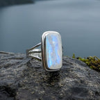 Celtic Dream Moonstone Statement Ring in Sterling Silver Ring La Vie Bien Celtic Dream Moonstone Statement Ring in Sterling Silver