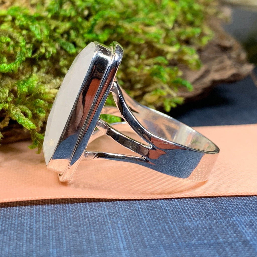 Celtic Dream Moonstone Statement Ring in Sterling Silver Ring La Vie Bien Celtic Dream Moonstone Statement Ring in Sterling Silver