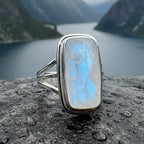 Celtic Dream Moonstone Statement Ring in Sterling Silver Ring La Vie Bien Celtic Dream Moonstone Statement Ring in Sterling Silver