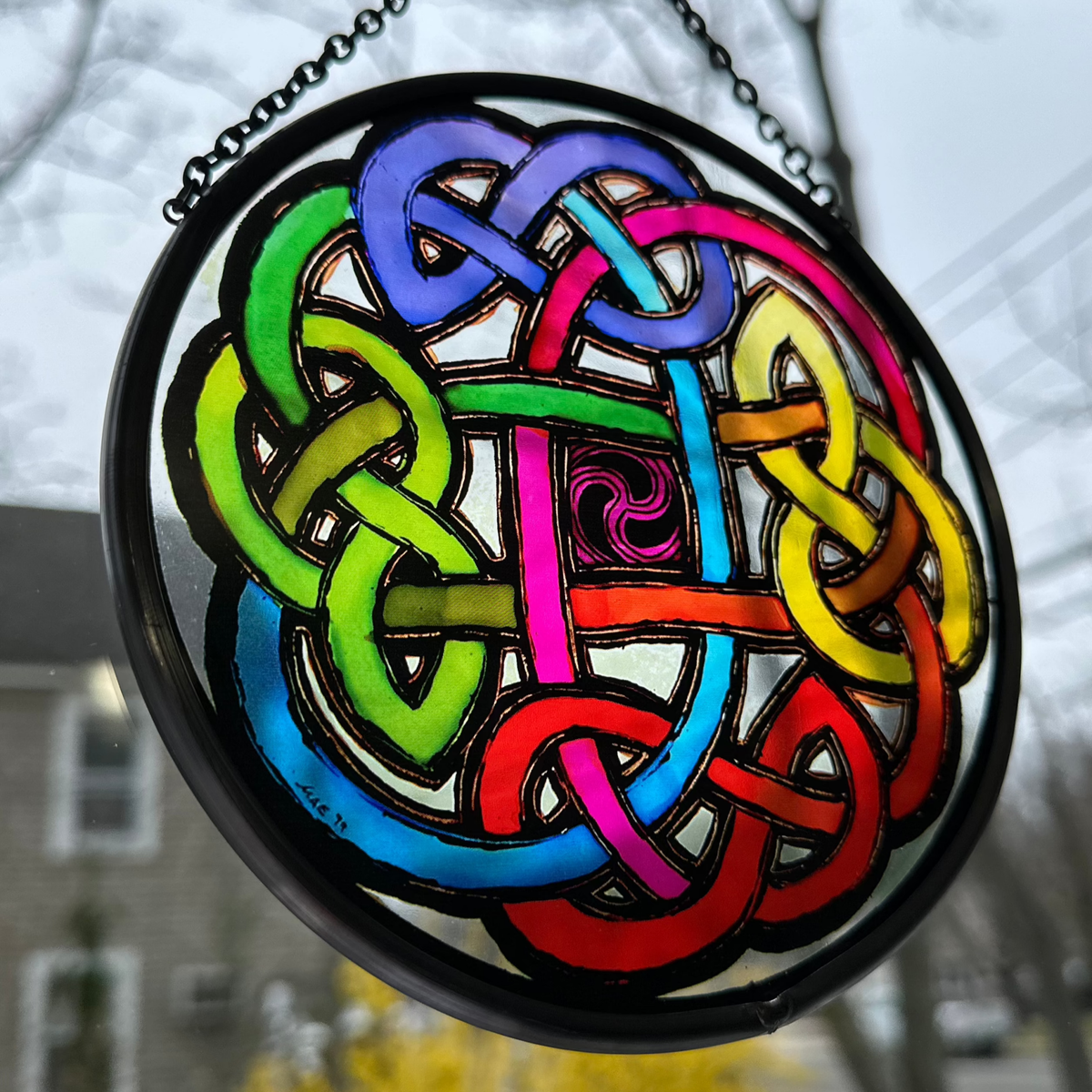 Celtic Eternal Knot Stained Glass Gifts La Vie Bien Celtic Eternal Knot Stained Glass