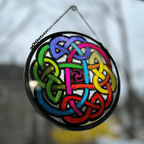 Celtic Eternal Knot Stained Glass Gifts La Vie Bien Celtic Eternal Knot Stained Glass