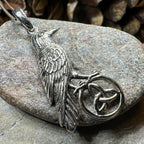 Celtic Guardian Raven Necklace Pendant La Vie Bien Celtic Guardian Raven Necklace