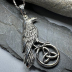 Celtic Guardian Raven Necklace Pendant La Vie Bien Celtic Guardian Raven Necklace