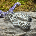Celtic Heart Irish Dance Shoes Necklace in Sterling Silver Pendant La Vie Bien Celtic Heart Irish Dance Shoes Necklace in Sterling Silver