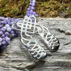 Celtic Heart Irish Dance Shoes Necklace in Sterling Silver Pendant La Vie Bien Celtic Heart Irish Dance Shoes Necklace in Sterling Silver