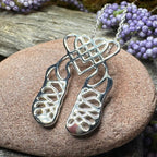 Celtic Heart Irish Dance Shoes Necklace in Sterling Silver Pendant La Vie Bien Celtic Heart Irish Dance Shoes Necklace in Sterling Silver