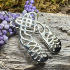 Celtic Heart Irish Dance Shoes Necklace in Sterling Silver Pendant La Vie Bien Celtic Heart Irish Dance Shoes Necklace in Sterling Silver
