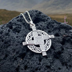 Celtic Irish Saint Brigid's Cross Necklace in Sterling Silver Pendant La Vie Bien Celtic Irish Saint Brigid's Cross Necklace in Sterling Silver