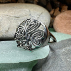Celtic Knot Irish Shamrock Ring in Sterling Silver Ring La Vie Bien Celtic Knot Irish Shamrock Ring in Sterling Silver